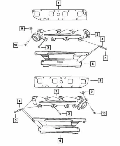Tornillo y arandela de cabeza hexagonal genuino Mopar 2000-2008 Dodge Durango 6035470 Foto 4 de 4