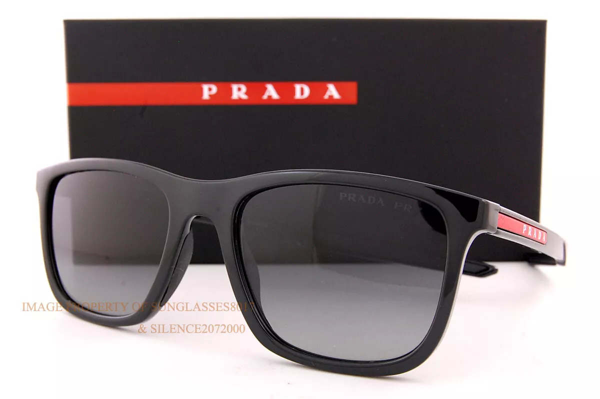 Brand New Prada Sport Linea Rossa Sunglasses PS 10WS 1AB 06G Black/GreyPolarized Brand New Prada Sport Linea Rossa Sunglasses PS 10WS 1AB 06G Black/GreyPolarized