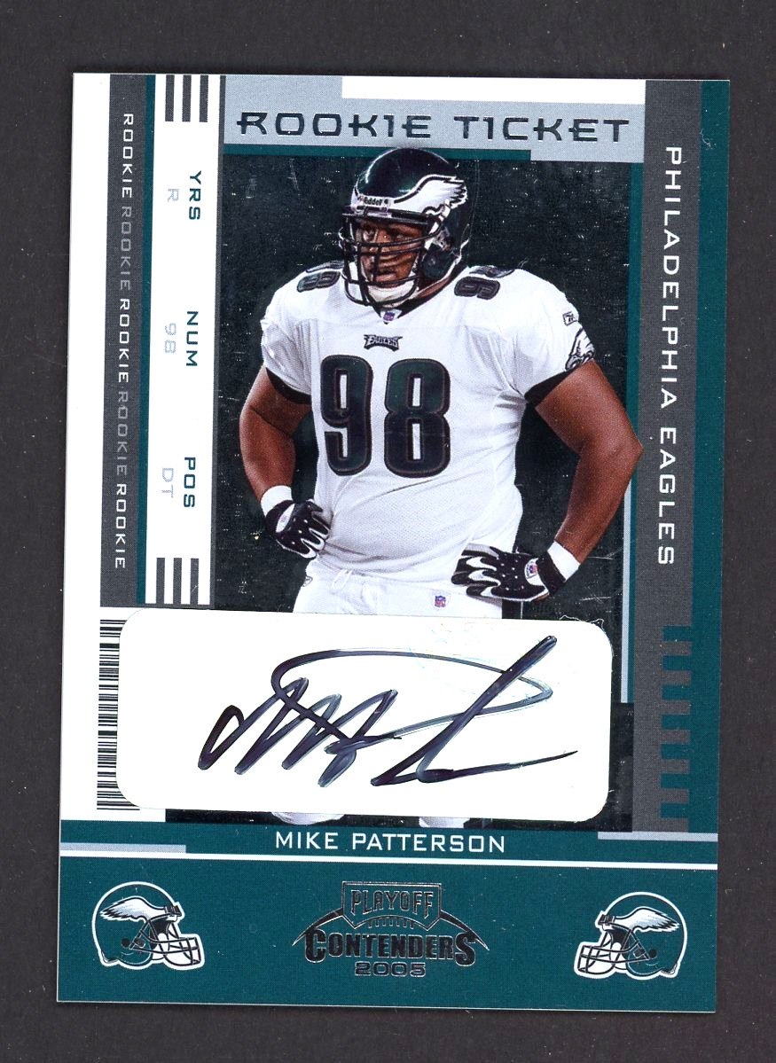 Mike Patterson Playoff Contenders #191 Autograph