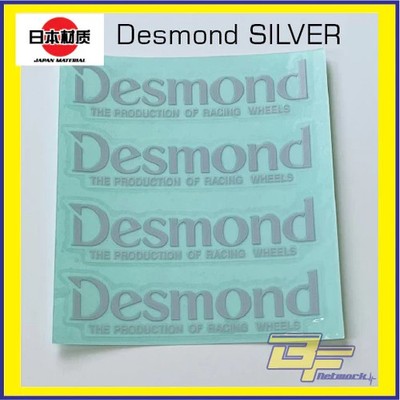 Japan Material EVO DESMOND REGAMASTER Replacement Decal Sticker Fast USA SILVER