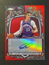 2025-26 Topps Chrome Signature Style 1/5 Red Auto Refractor Lauri Markkanen