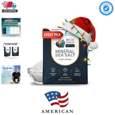 Mineral Sea Salt - Pure & Organic Real Salt for Cooking & Baking | Fine Grind...