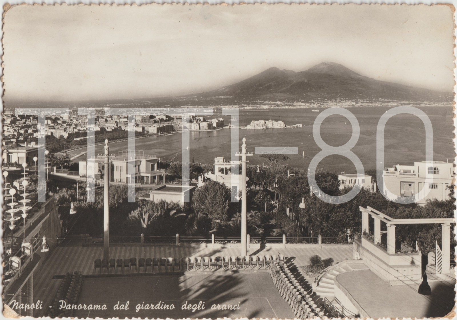 NAPOLI - PANORAMA DAL GIARDINO DEGLI ARANCI