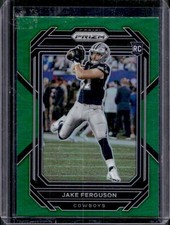 2022 Panini Prizm Jake Ferguson RC Green Rookie #365 Cowboys