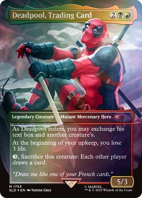 MTG Secret Lair April 'Pools Day! Secret Lair x Marvel's Deadpool