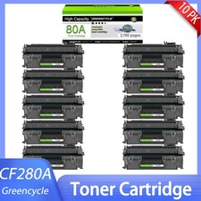 Bulk 10-Pack 80A Toner Cartridge HP CF280A for LaserJet Pro 400 M401dw M425