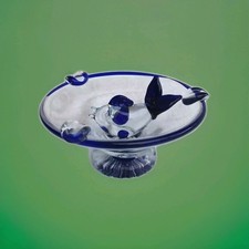 cendrier en verre de murano italien modèle poisson