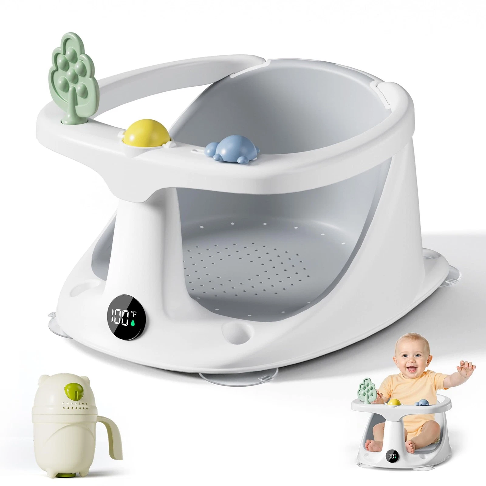 Baby Bath Seat for Babies 6 Months Up - Bathtub Seats for Babies Sitting Up