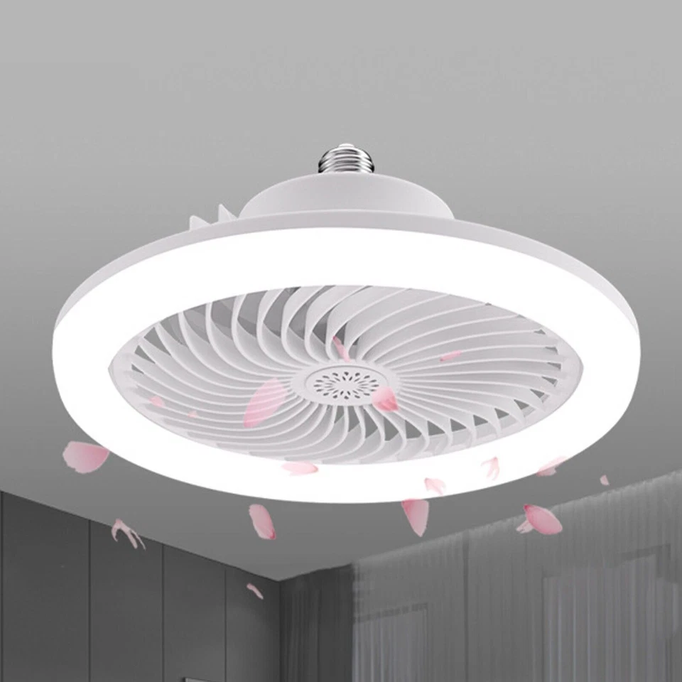 Ceiling Fan Lights Chandelier Low Profile Silent Ceiling Fan w/ Remote Control - Image 3 of 4