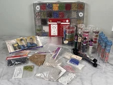 Lot Beads TOHO Seed Bugle Glass E Beads Tubes Organizers Huge Craft Supply