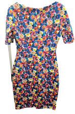 Zara floral fitted mini dress – short sleeve – size 10