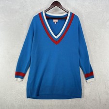 Show Me Your MuMu Dress Womens M Blue Hartford Sweater Varsity Stripe Preppy