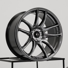 19x9.5 Vors Tr4 5x114.3 22 Hyper Black Wheels Rims Set4 73.1