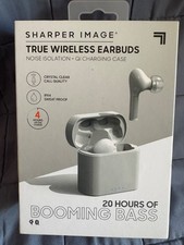 SHARPER IMAGE TRUE WIRELESS EARBUDS NOISE ISOLATION - NEW IN BOX