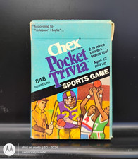 sports trivia cards Chex brand cereal pocket trivia game NIP cards unused 1980s