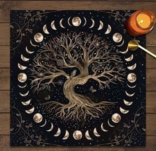 Tarot Tischtuch | Lebensbaum | 75x75 cm | NEU & OVP