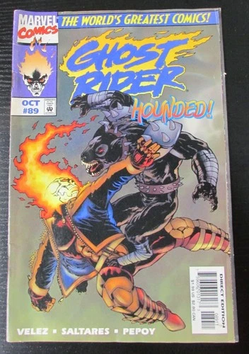Vintage Marvel Comics Ghost Rider Hounded Vol 2 No 89 Comic Book D.E Oct 1997