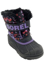 Sorel Toddler's Girls Snow Commander Print Black/Paisley/Purple