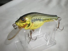 Vintage Bagley Small Fry Fishing Lure - Bass Yellow Belly - Mint Condition