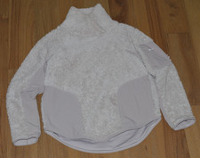 Nike Sportswear Women  s Size Small Pullover Sherpa Fleece Jacket Fossil Stone