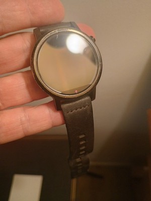 MOTOROLA MOTO 360 (1st GENERATION) SMARTWATCH / LEATHER BAND. Not Tested