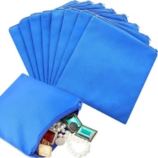 Silver Storage Bags 8 Pack Anti Tarnish Zippered Pouches