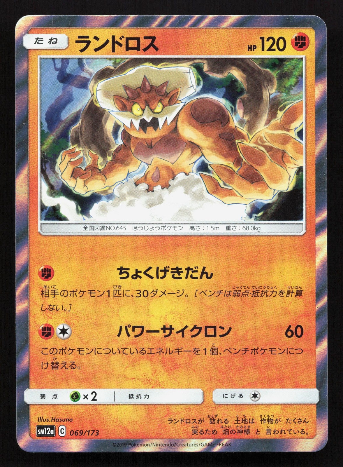 Landorus 069/173 Tag All Stars NM Japanese Pokemon Card TCG