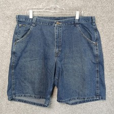 Vintage Lee Dungarees Denim Shorts Mens 38 Blue Relaxed Fit Carpenter Jorts