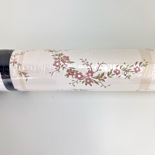 Ralph Lauren Wallpaper LWP66229 Tuilleries Stripe Pale Pink With Pink Flowers - Picture 7 of 13
