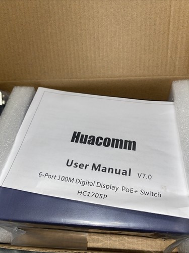 Huacomm 6-Port 10/100Mbps PoE Switch with 4 PoE Ethernet Ports | IEEE... - Picture 2 of 3