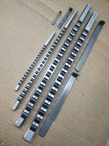 Lot Of 4 Metric Keyway Broaches