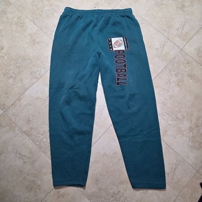 Vintage 90s BVD Dark Green Jogger Sweatpants XL USA 50/50 Grunge Pants Football