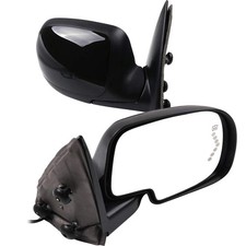 Black Side Mirrors for Chevy Silverado 1500 Classic 2007 Heated Turn Signal