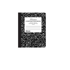 BAZIC UNRULED 100 Ct. Black Marble Composition Book,Notebooks Binders