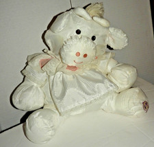 Fisher Price Puffalump Puffalumps Cow White Dress Lace Pink Hearts Vintage 1986