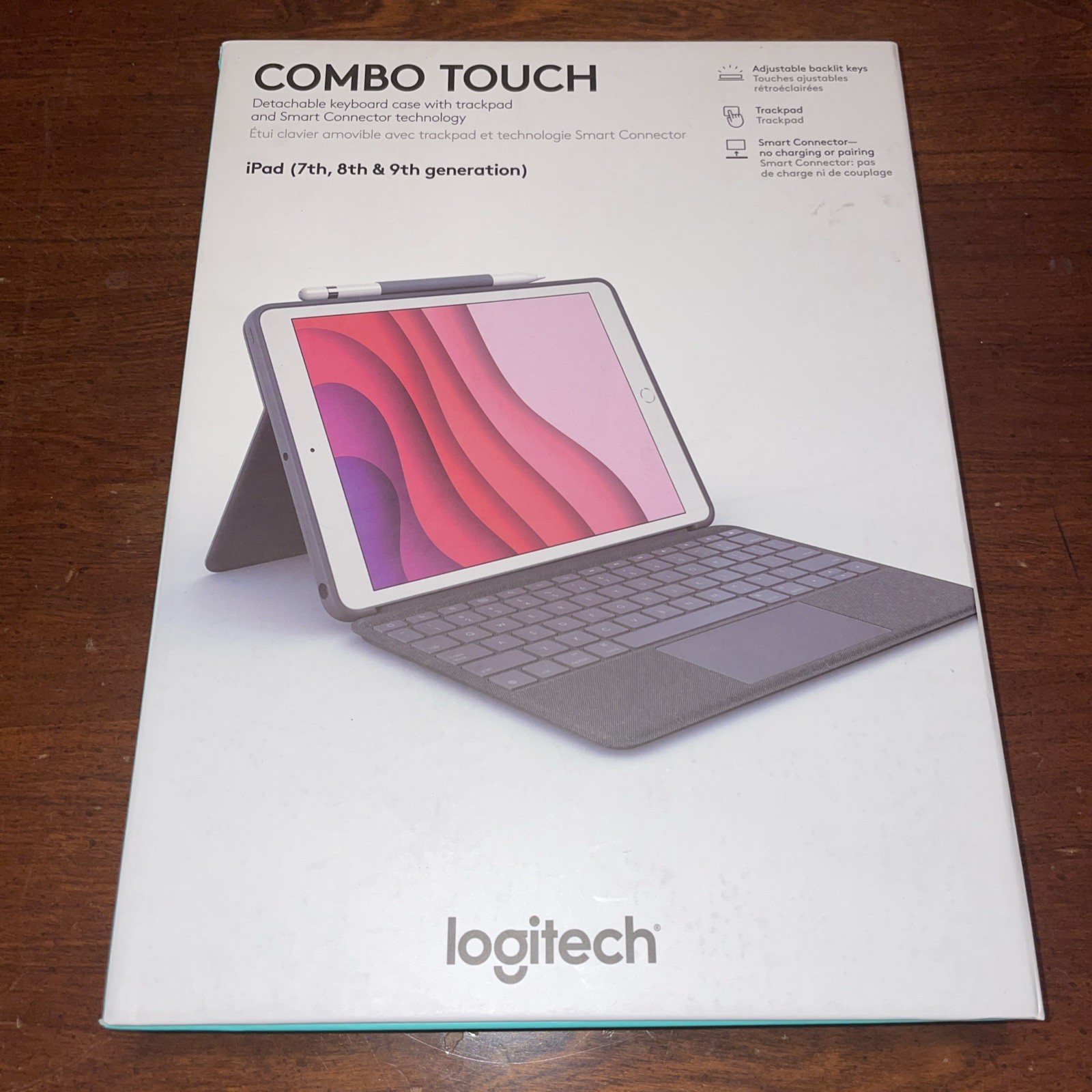 Logitech Combo Touch for iPad (7th, 8th and 9th generation) keyboard case with
