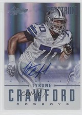 2012 Panini Absolute Rookie Spectrum Platinum 10/25 Tyrone Crawford Auto 0af
