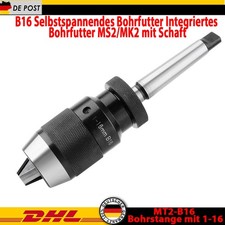 1-16 mm MK2-B16 Bohrfutter Schnellspannbohrfutter Bohrfutterdorn Drehwerkzeug DE