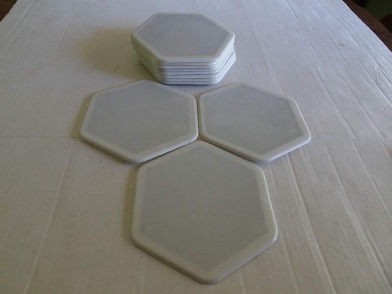 The Sliding Robots Furniture Movers - 12 Pieces - Hexagon - 7 1/4 inches 