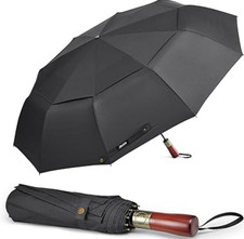 54 Inch Large Compact Windproof Golf Umbrella for Rain Oversized Auto Open Close
