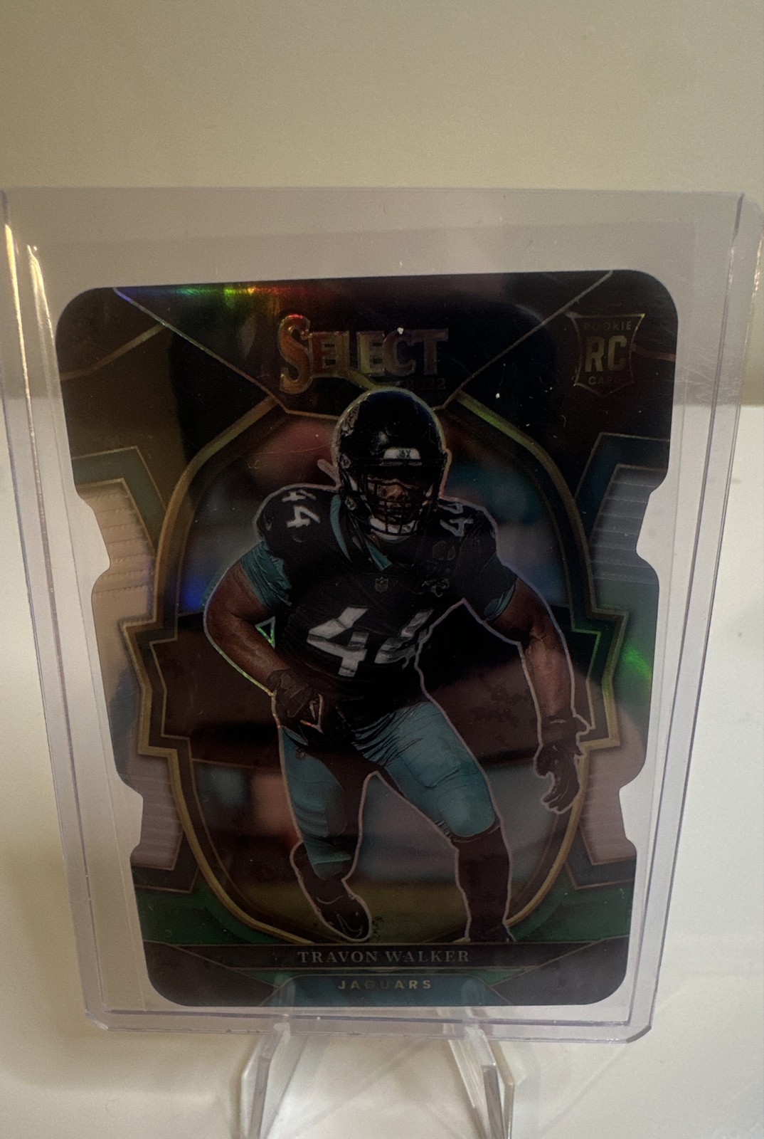 2022 Panini Select - Concourse Travon Walker #42 Black & Green Prizm Die-Cut...