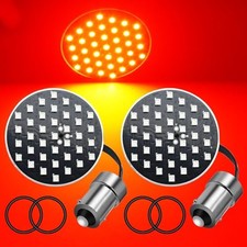 1156 Rear Turn Signals Light Bulbs Red,2'' Bullet Brake Light for Motorcycle.