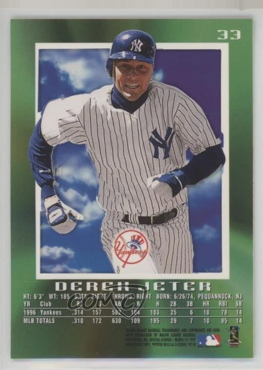 1997 EX 2000 Derek Jeter #33 HOF - Image 2 of 2