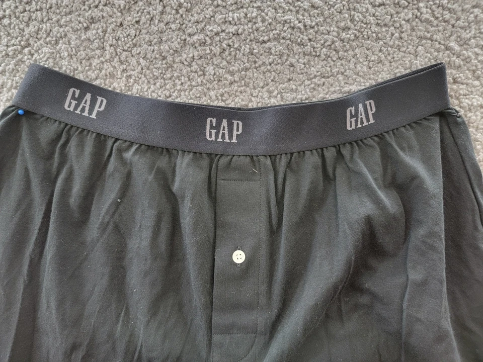 Boxers ajustados tejidos GAP para hombre M negro logotipo cintura elástica tirar Foto 3 de 4