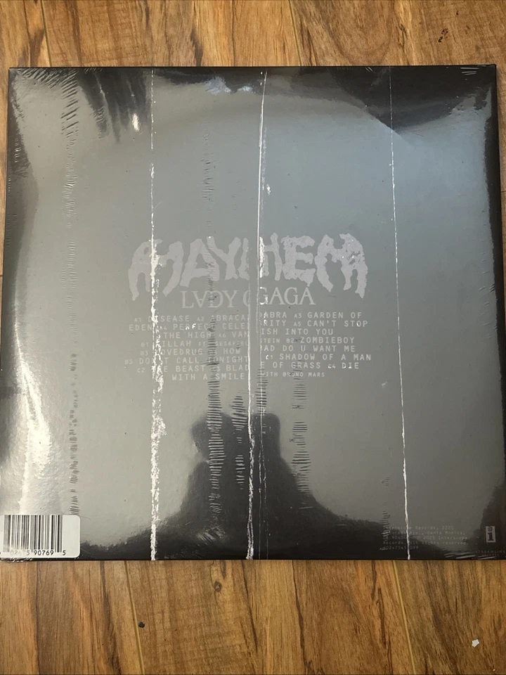 SIGNED Lady Gaga MAYHEM Store Exclusive 180g Black Vinyl RARE ALTERNATE ART - Image 3 of 4