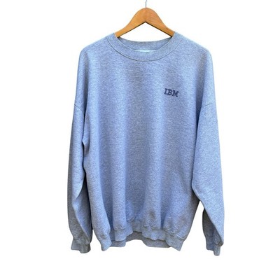 Vintage IBM Computers  Logo Sweatshirt Mens XL Gray  Crewneck