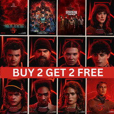 Stranger Things Season 5 Movie Posters Wall Art Print Picture Gift A5 A4 A3 A3+
