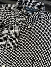 Ralph Lauren Shirt Mens Yarmouth Oxford Button Down Mens 17-34/35 Blue Check