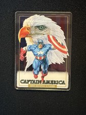 2024 SKYBOX Marvel Masterpieces 92 Platinum #16 CAPTAIN AMERICA Plexi Thick card