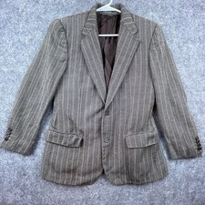 John Varvatos Blazer Men 50 (34) Striped Italian Wool Tweed Academia Sport Coat